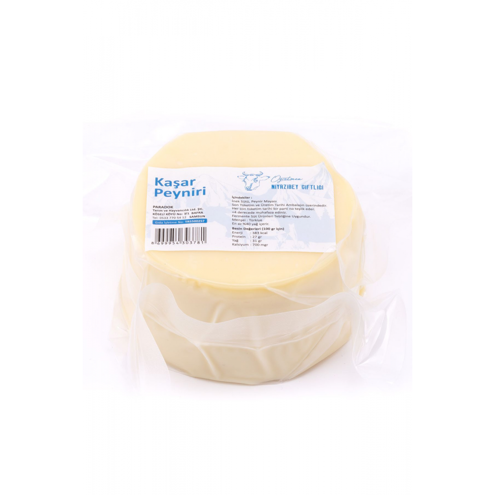 Doğal Taze Kaşar Peynir Kendi Ineklerimizin Sütünden 500 Gr
