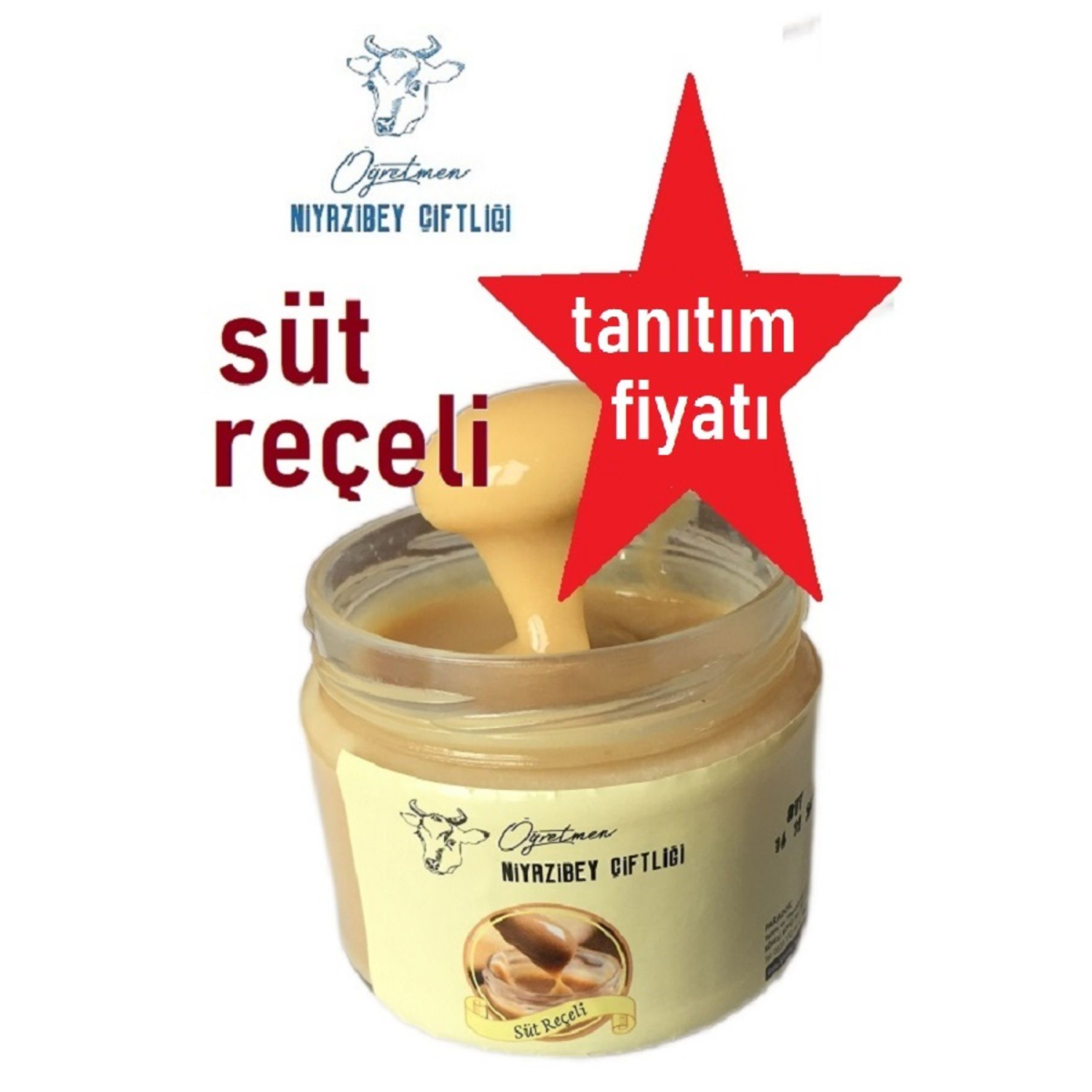 Doğal Süt Reçeli , Köydeki Çiftlik Sütü Karameli 330 gr