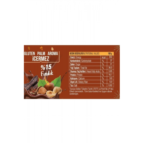 Zinde Keçiboynuzlu Fındık Kreması 1 Adet