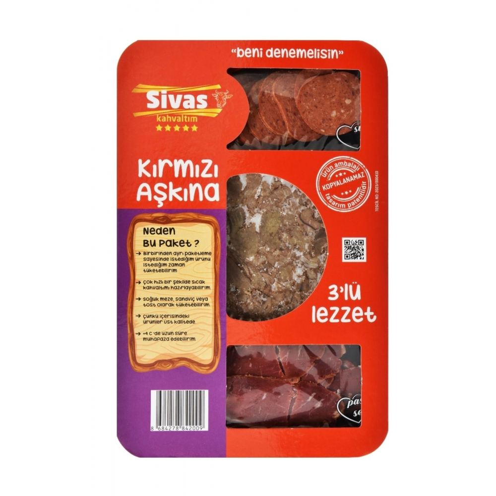 Kırmızı Aşkına (KAVURMA-SUCUK-PASTIRMA) 130 gr