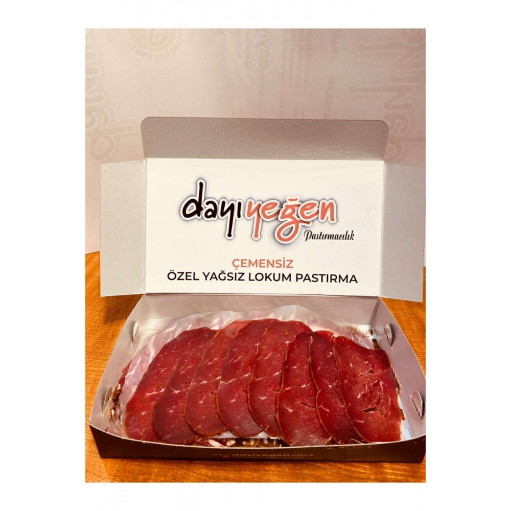Dayı Yeğen Çemensiz Özel Yağsız Pastırma 500 gr Doğal - Kayseri