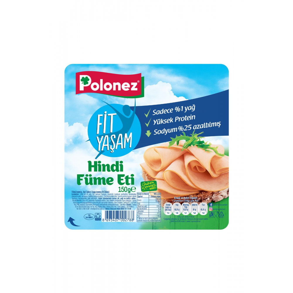 Fit Yaşam Xl Hindi Füme 150 gr