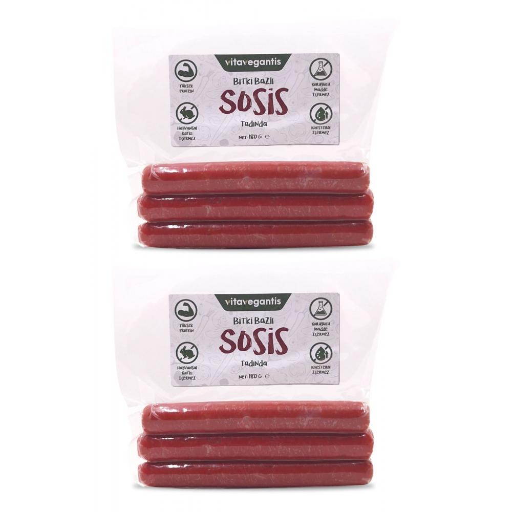 Vegan Sosis 180 gr 2 Adet