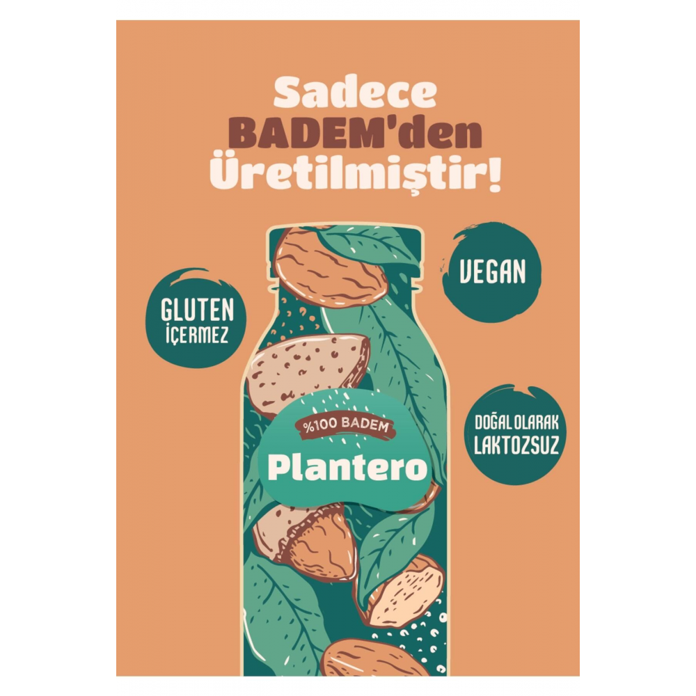 Badem Sütü Bazı Konsantre Bitkisel Süt (250GR, 6 LT SÜT, %100 BADEM)