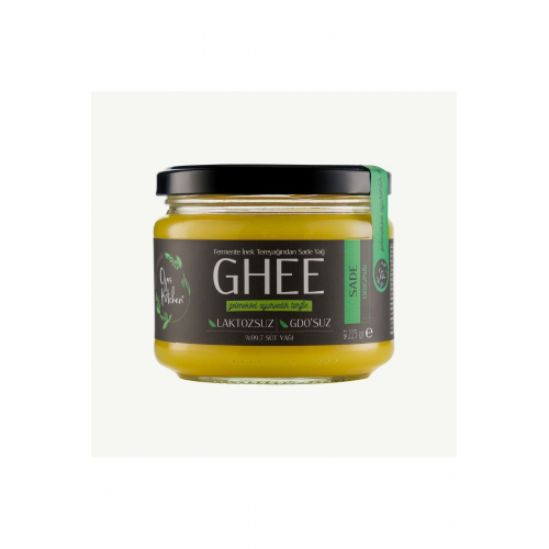 Sade Yağ / Ghee 225 gr – Laktozsuz, Kazeinsiz, Gdo’ Suz – Saf Yağ / Sadeyağ