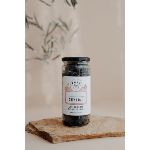Çekirdeksiz Çocuk Zeytini - Siyah 300 Gr