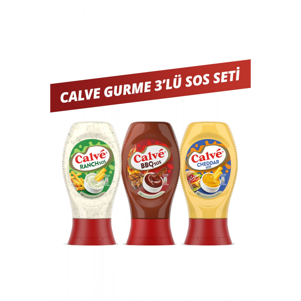 Sos Çeşitleri Ranch Sos 245 G Barbekü Sos 290 G Cheddar Sos 240 G