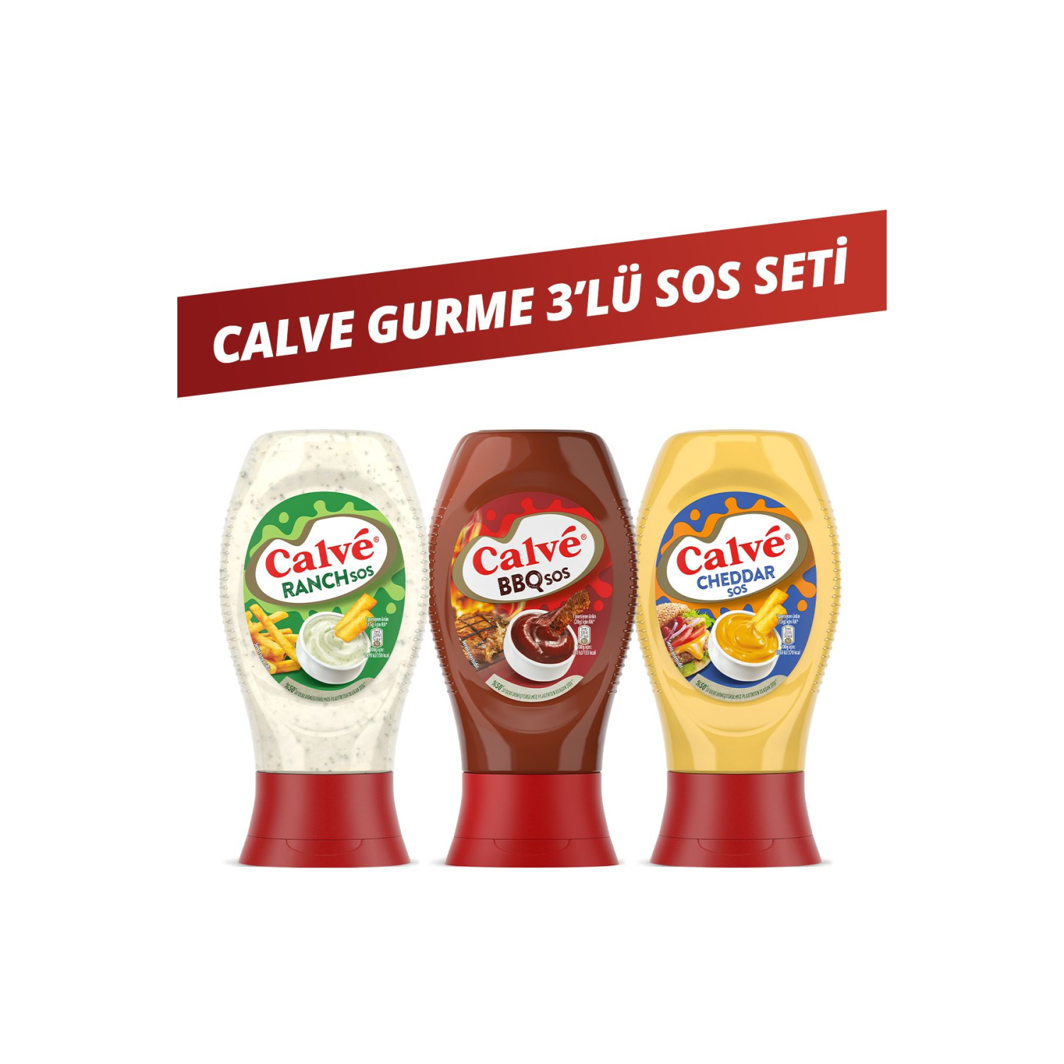 Sos Çeşitleri Ranch Sos 245 G Barbekü Sos 290 G Cheddar Sos 240 G