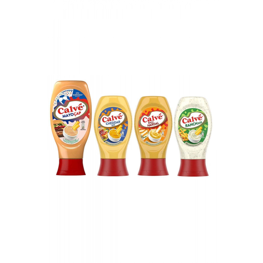 Sos Mayoçap Ketçap Ile Mayonezin Birleşimi 405g Cheddar Sos 240g Ballı Hardal 260g Ranch