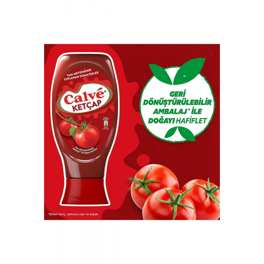 Ketçap Tam Mevsiminde Toplanan Domatesler 430 G X3 Adet