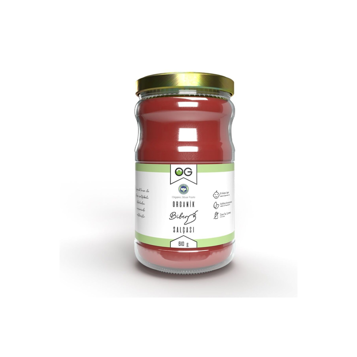 Organik Tuzsuz Biber Salçası 610 gr