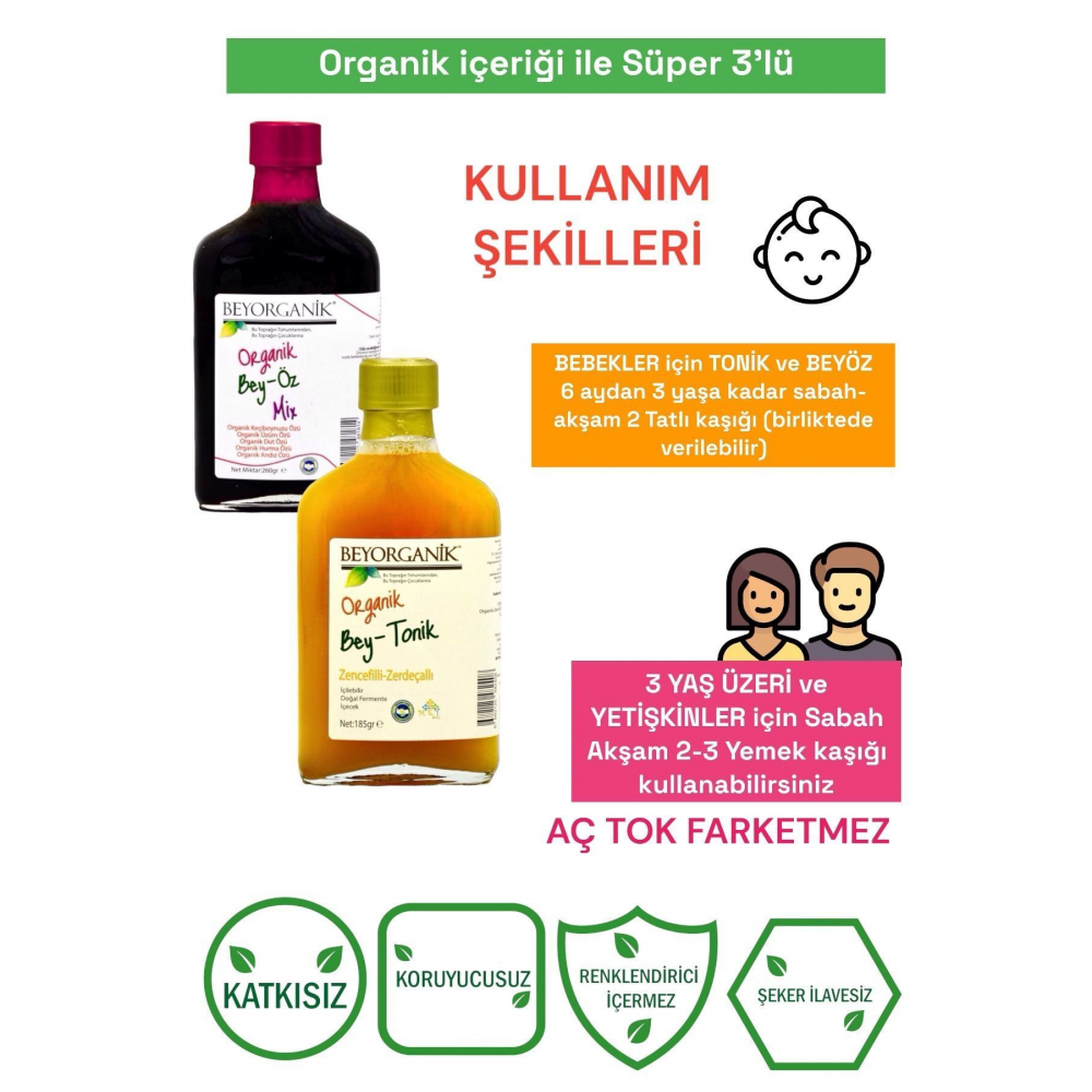 Organik Bey Öz Ve Bey Tonik 2'li Kış Kiti
