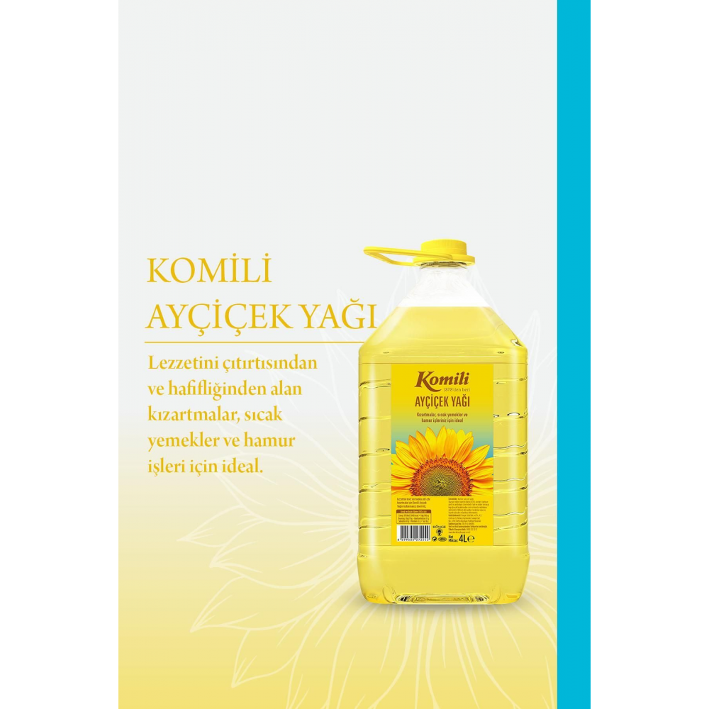 Ayçiçek Yağı 4 Lt Pet