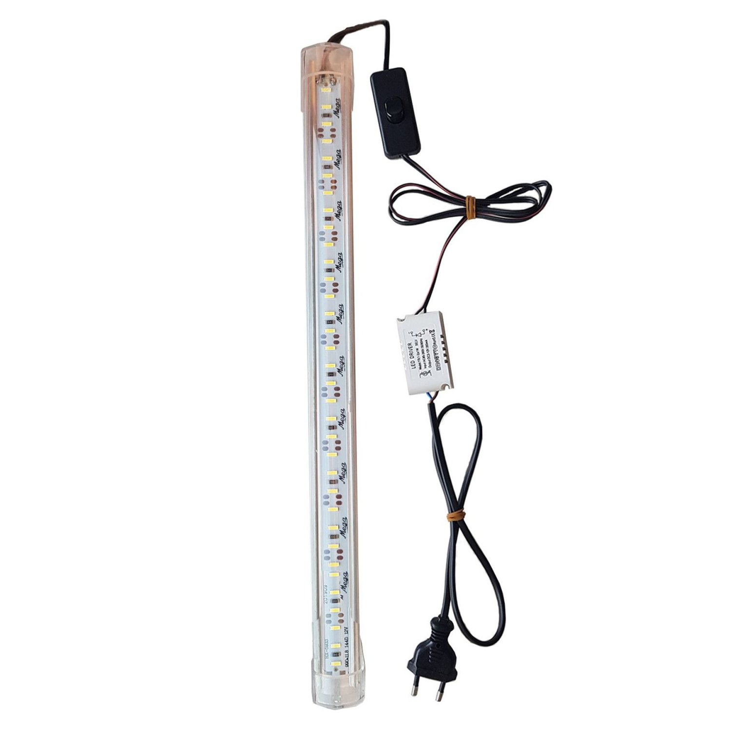 Akvaryum Aydınlatma Çubuk Bar Led Alüminyum Kasa Beyaz Işık 25 cm