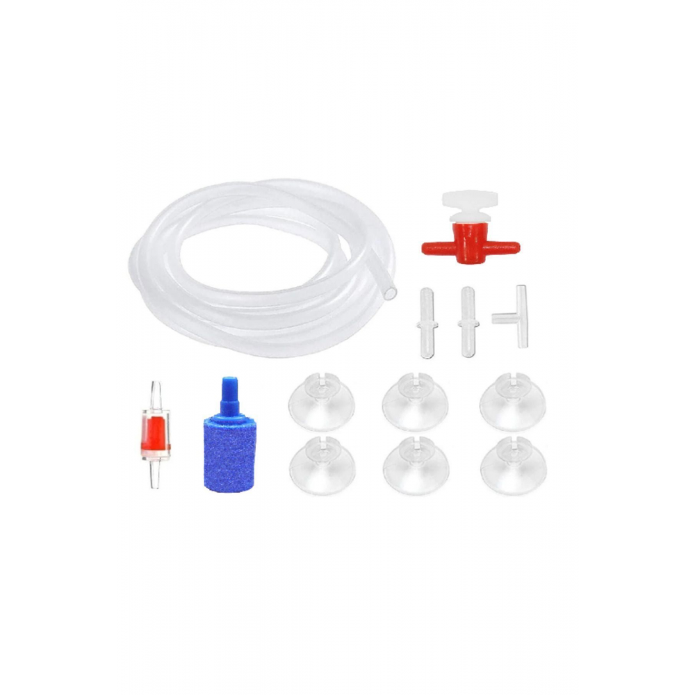Akvaryum Hava Seti, Hava Motoru Seti, 3 Metre Hava Hortumu, Vana, Çekvalf, Ek, Hava Taşı