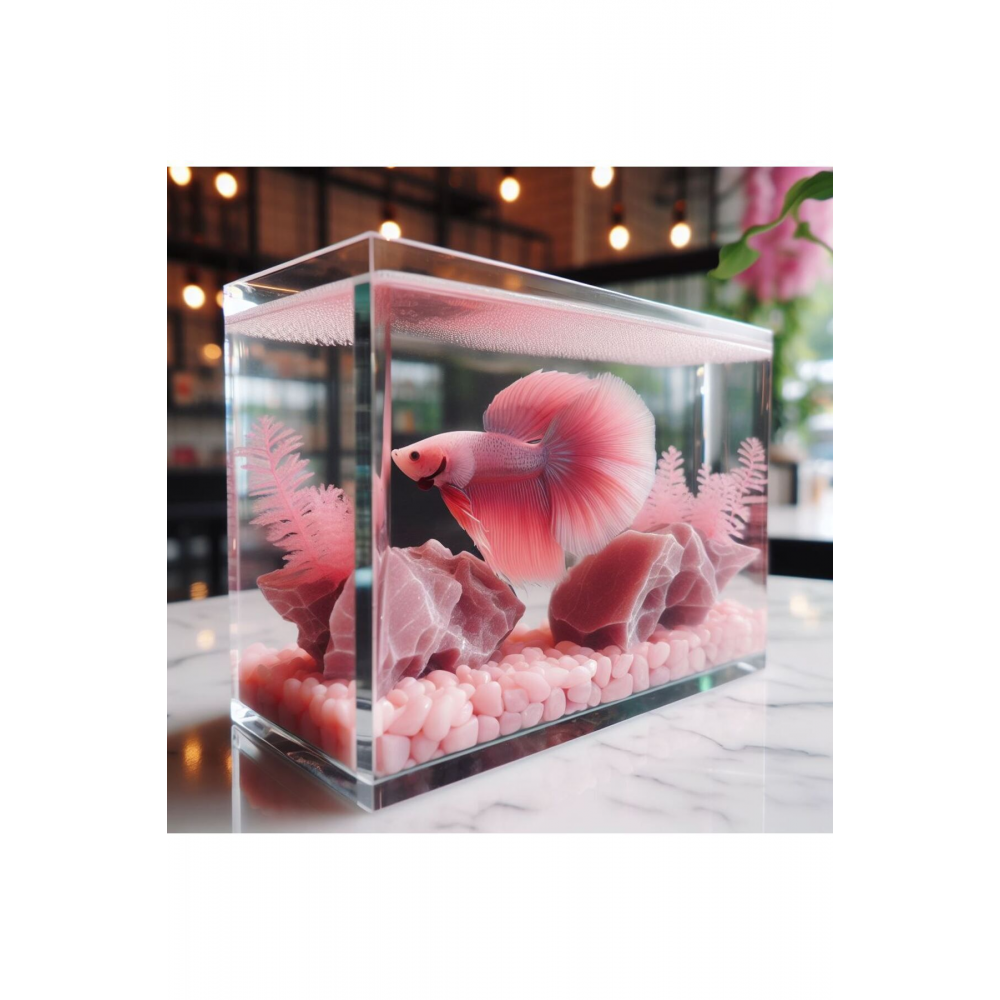 Full Cam Beta Akvaryumu 30 CM Nano Lüks Betalık Yeni Üretim