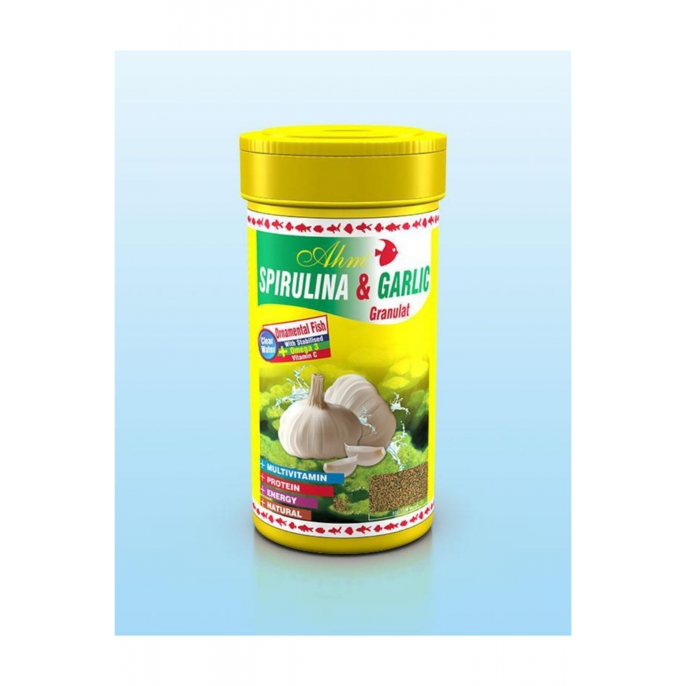 Spirulina Ve Garlic Sarımsaklı Balık Yemi 250ml