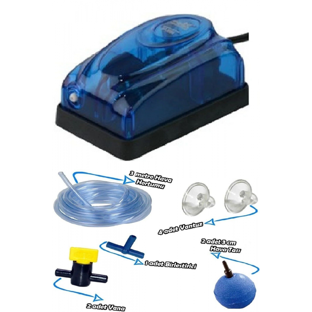 Akvaryum Hava Motoru 5w SÜPER SET