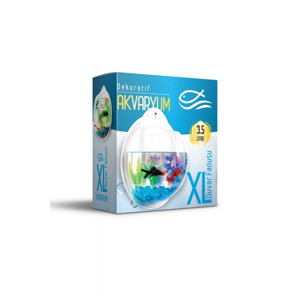 Dekoratif Duvar Akvaryumu Xlarge 3,5 Litre 29 Cm