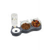 Çift Hazneli- 3' lü Beslenme Mama ve Su Kabı 36*21*16 cm