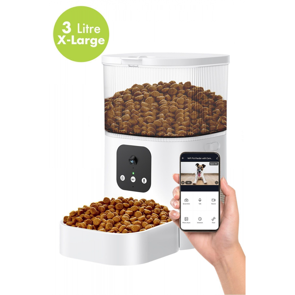 Kiwipets Evcil Hayvan Akıllı Kameralı Multifonksiyon Mama Kabı - Smart Pet Feeder Kpf-10570