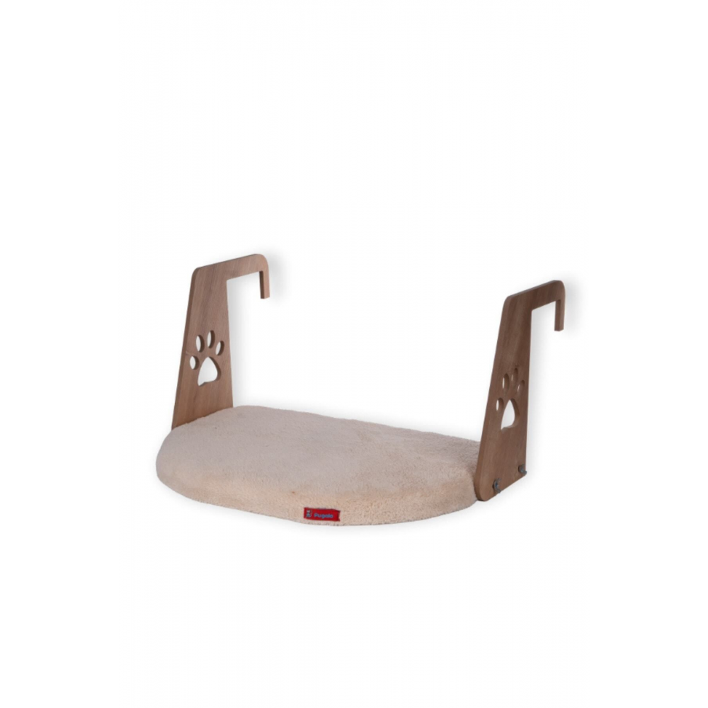 Kalorifer Petek Radyatör Yatağı Kedi Geniş Kalorifer Yatağı Peluş Şampanya Rengi