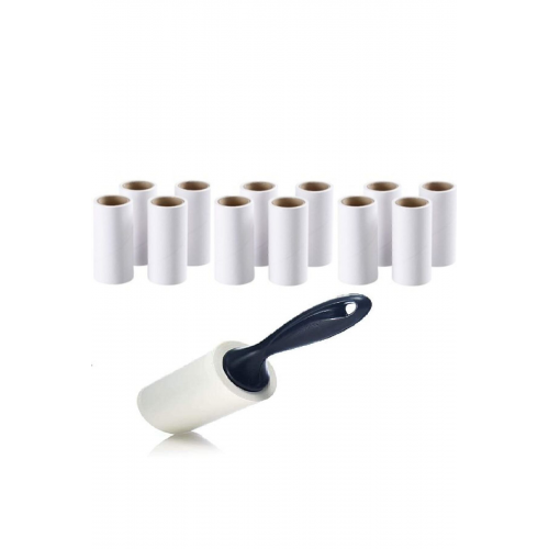 Kedi Köpek Toz Tüy Toplayıcı Rulo 12 Yedek 60 Yaprak Ve Aparat 720 Kullanım Tiftik Tüy Toplama Rulo