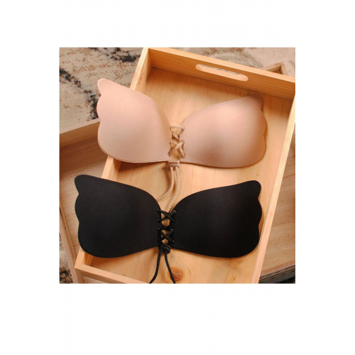 Silikon Yapışkan Görünmez Sexy Görünüm Sütyen Straplez Push Up Bralette Dikişsiz Kapatma Yapışkanlı