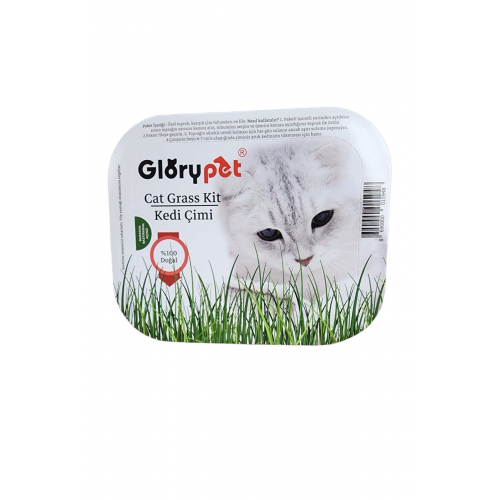 Gıory Pet Cat Grass Kit %100 Doğal Fileli Kedi Çimi (tüy Yumağı Önleyici)