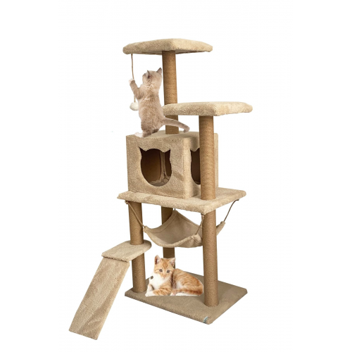 S9 Kedi Tırmalama Ve Oyun Evi- Bej