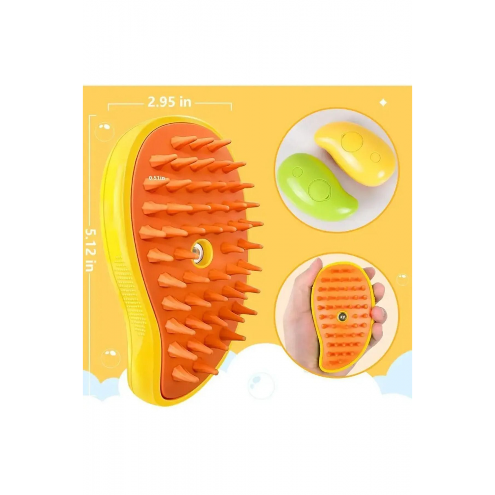 Buharlı Kedi Köpek Tarağı Yeni Nesil Tüy Alma Tarağı