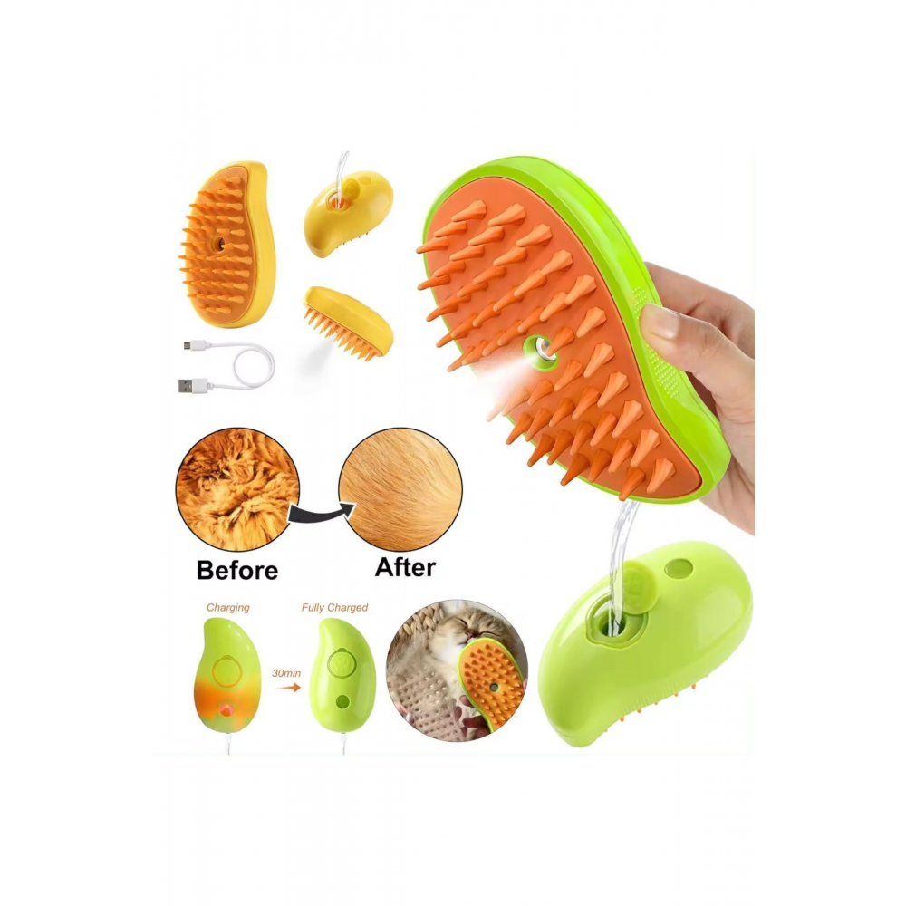 Buharlı Kedi Köpek Tarağı Yeni Nesil Tüy Alma Tarağı