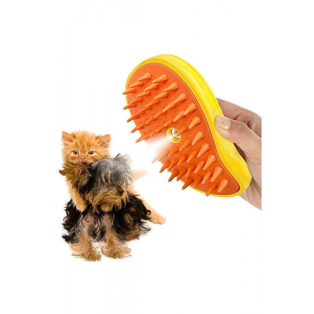 Buharlı Kedi Köpek Tarağı Yeni Nesil Tüy Alma Tarağı