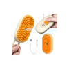Saplı Buharlı Kedi Tarağı, Buharlı Kedi & Köpek Yıkama Fırçası Tarağı Yumuşak Silikonlu