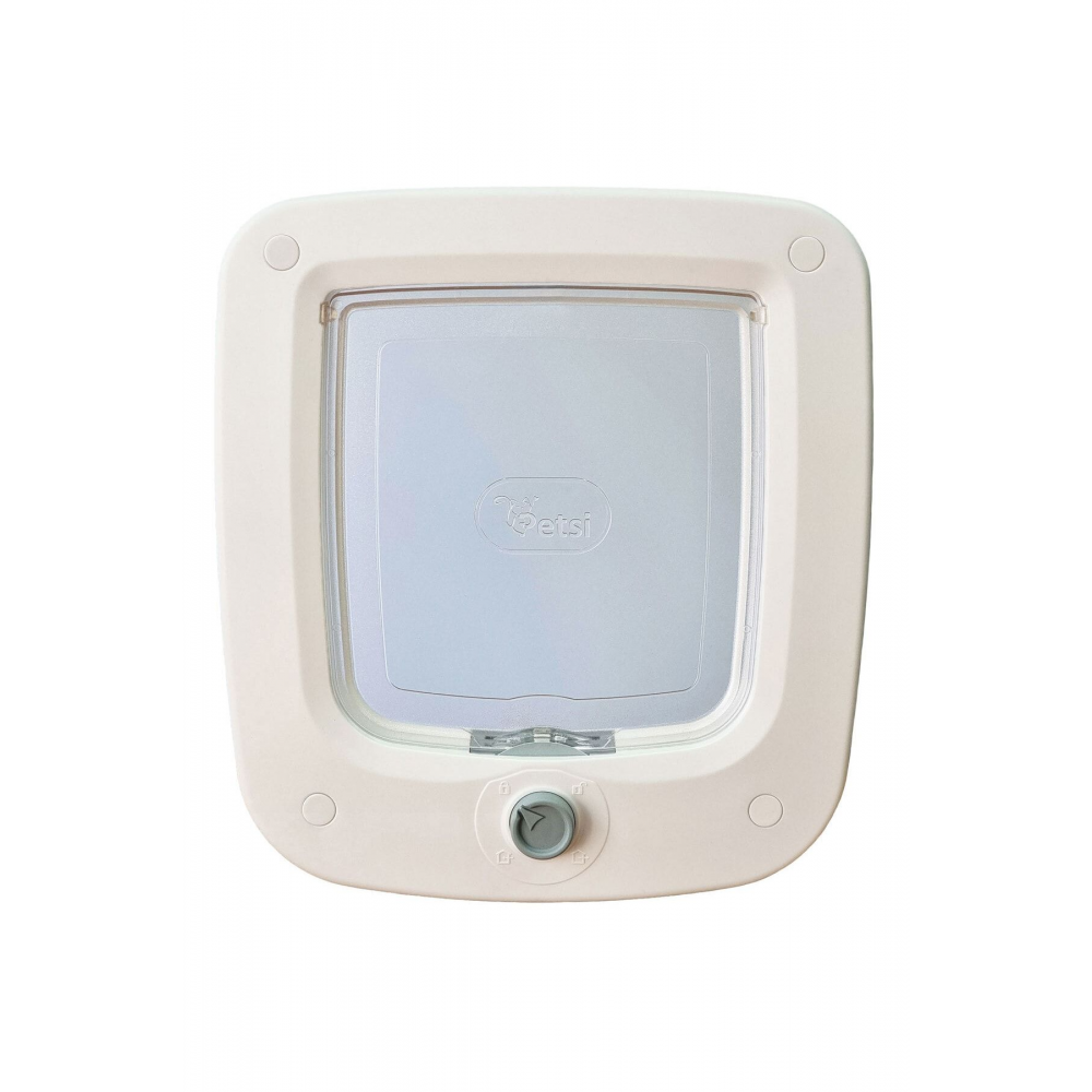 Fiesta Kedi Kapısı (CAM VE PVC YÜZEYLERE UYGUN) 4 Yönlü Kilitli