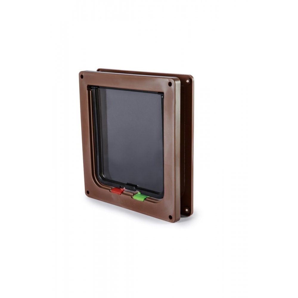 Kedi Köpek Kapısı 4 Yollu 25x23,5x5 Cm Kahverengi