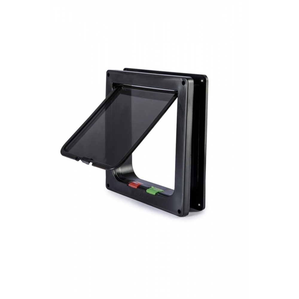 Kedi Köpek Kapısı 4 Yollu 25x23,5x5 Cm Siyah