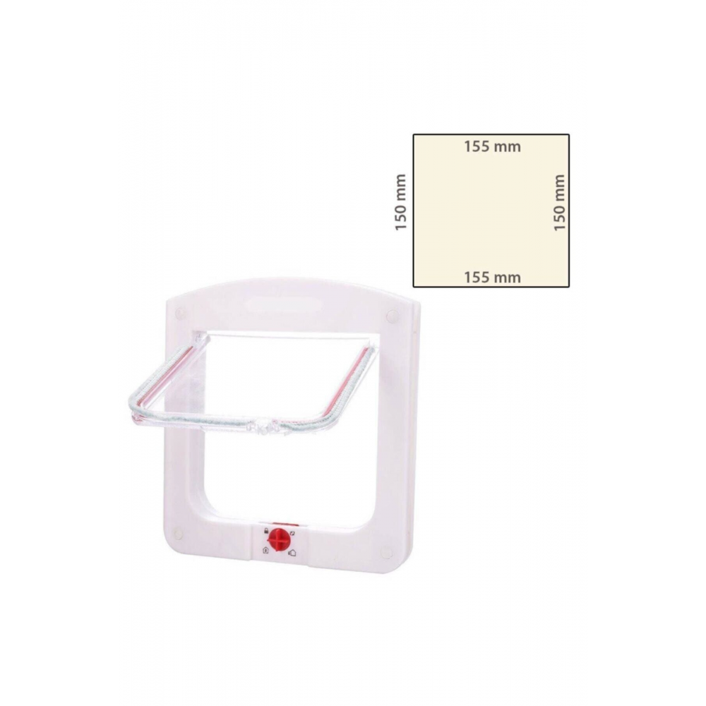 Pet Door 4 Yollu Kedi Kapısı 22x20x3 Cm