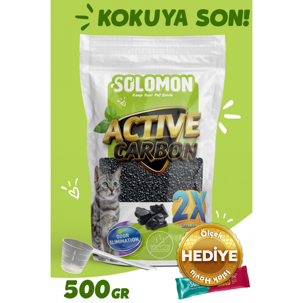 Active Carbon Kedi Kumu Koku Giderici 500 GR