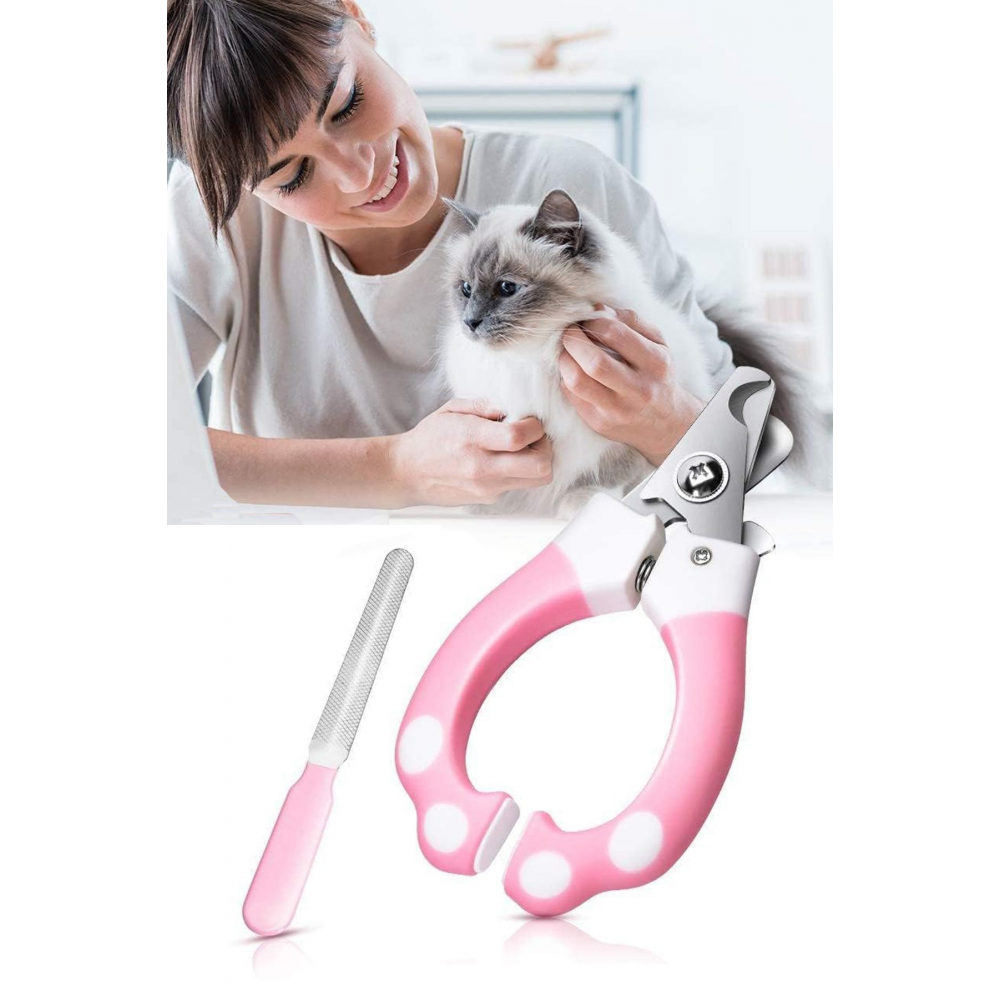 Kedi Ve Küçük Irk Köpek Tırnak Makası Törpü Seti Orta Boy Yeni Model 1 Adet Manikür Bakım