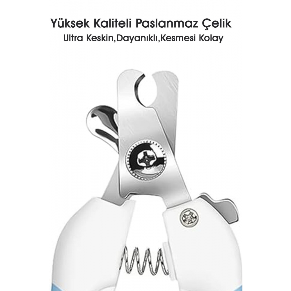 Kedi Ve Küçük Irk Köpek Tırnak Makası Törpü Seti Orta Boy Yeni Model 1 Adet Manikür Bakım