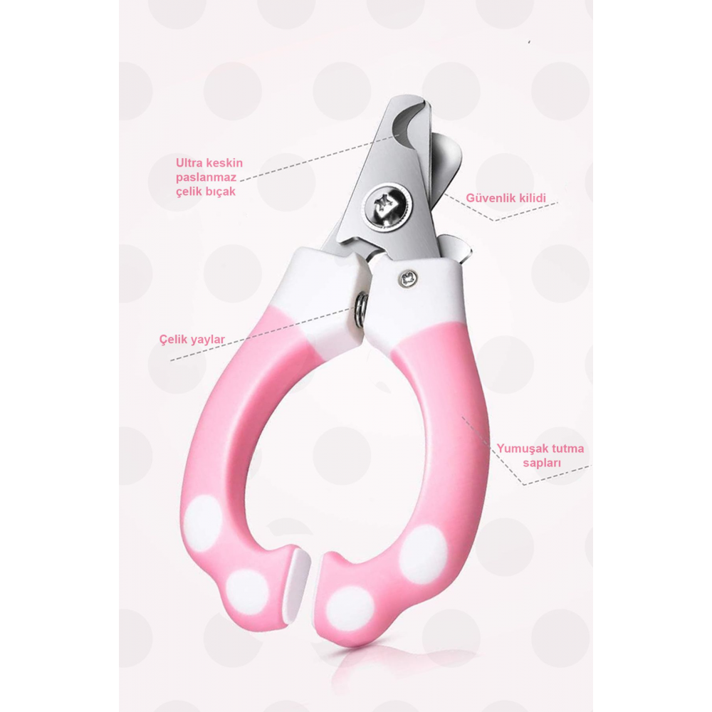 Kedi Ve Küçük Irk Köpek Tırnak Makası Törpü Seti Orta Boy Yeni Model 1 Adet Manikür Bakım