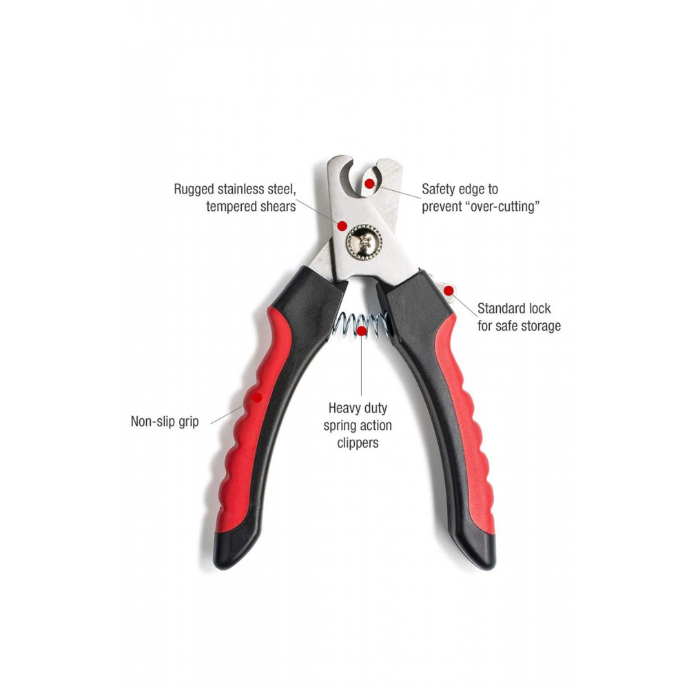 Wf Çelik Uçlu Kırmızı Kedi Köpek Büyük Tırnak Makası Cin315kr