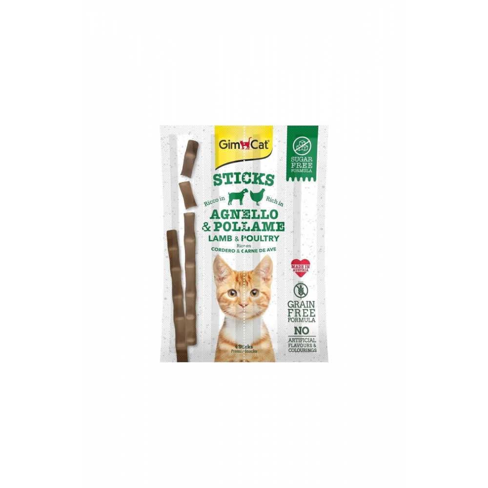 Sticks Kuzulu Tavuklu Tahılsız Kedi Ödül Çubukları 20 gr