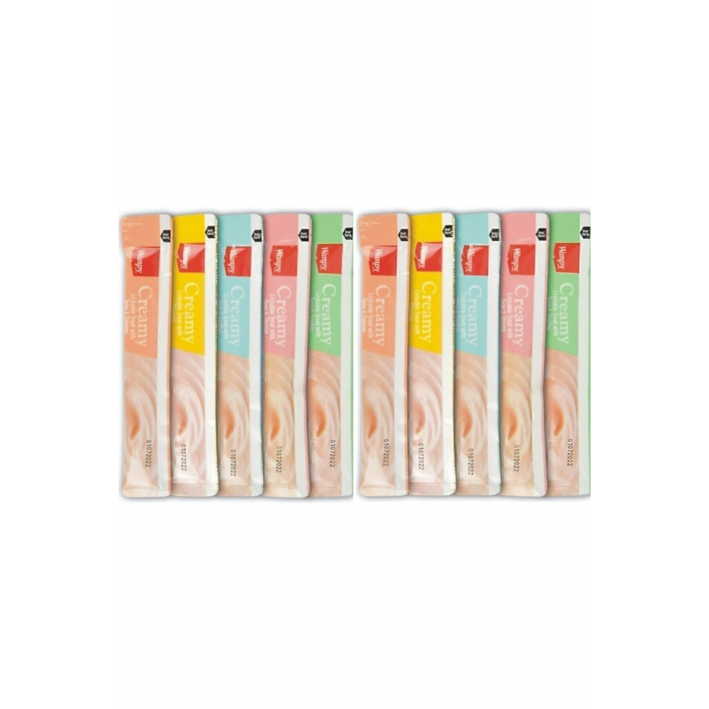 Wanpy Creamy Cat Treat Karışık Krema Sıvı Kedi Ödül Maması 14 gr X 10 Adet