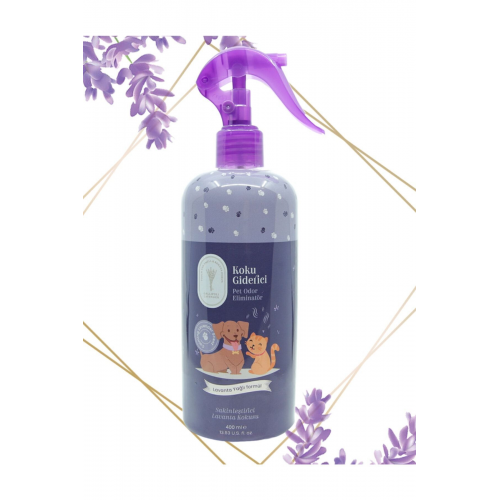 Lavanta Pet ( Kedi , Köpek ) Koku Giderici 400 Ml Kedi Koku Giderici Sprey Köpek Koku Giderici Sprey