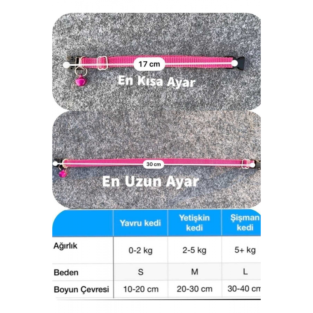 Kedi Isimlik Ve Tasma Seti, Kişiye Özel Isimlik
