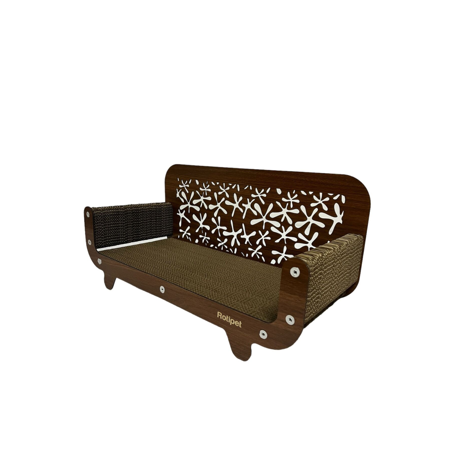 Karton Kedi Tırmalama Desenli Koltuk 59x30x25