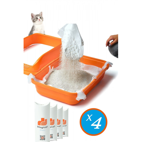 Kedi Kumu Temizleme Kokusuz Elekli Filtre ( 7'li L-xl ) 4'lü Avantaj Paketi