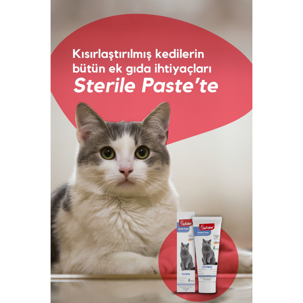 Kısır Kediler için Multivitaminli Malt Macun 100 gr (STERİLE PASTE)